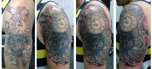 Pocket watch and roses cover up (8)